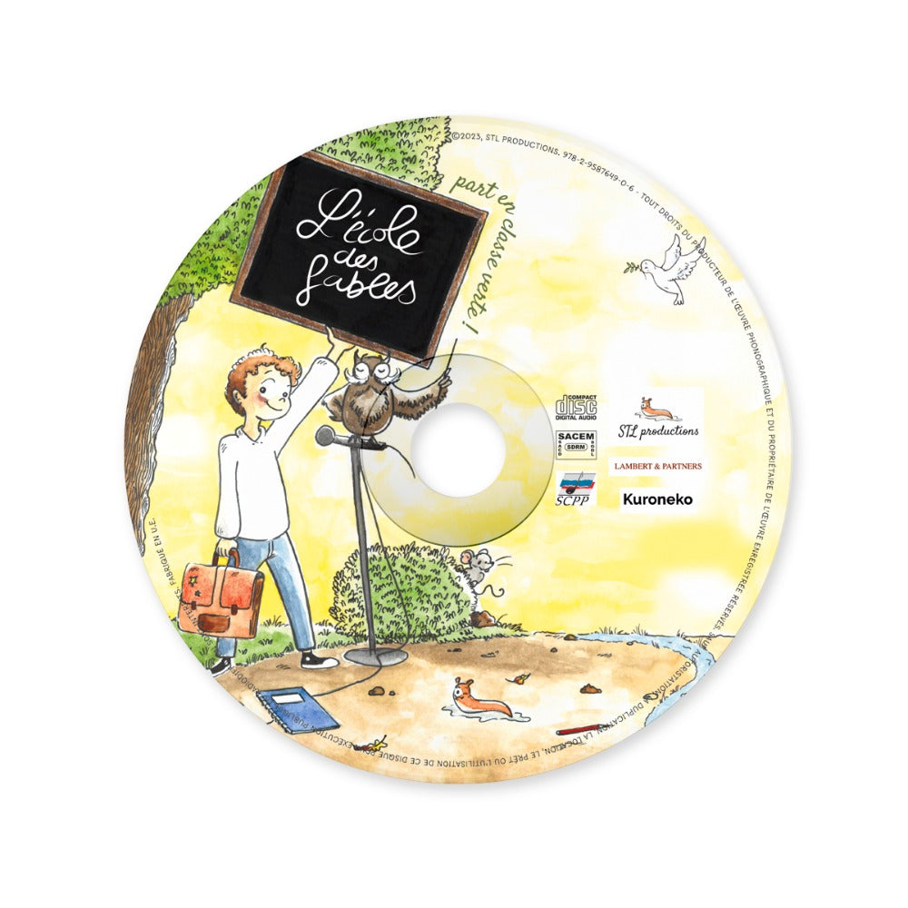 Livre disque | L'école des Fables... Part en classe verte - Version signée