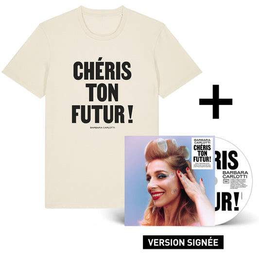 Pack Tee-shirt + CD signé | Barbara Carlotti - Chéris ton futur
