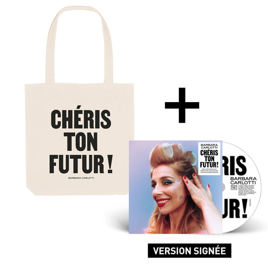 Pack Tote Bag + CD Signé | Barbara Carlotti - Chéris ton futur !