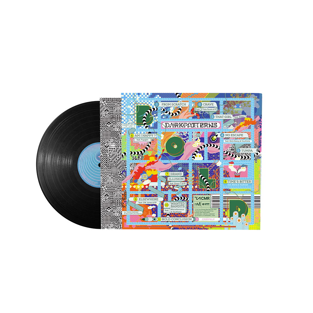 Vinyl I BOLD I DARK PATTERNS I Black vinyl edition