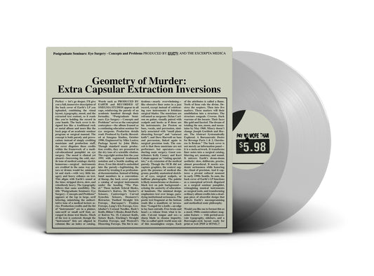 2LP | Earth x Black Noi$e - Geometry of Murder: Extra Capsular Extraction Inversions (Ltd double Crystal Clear vinyls)