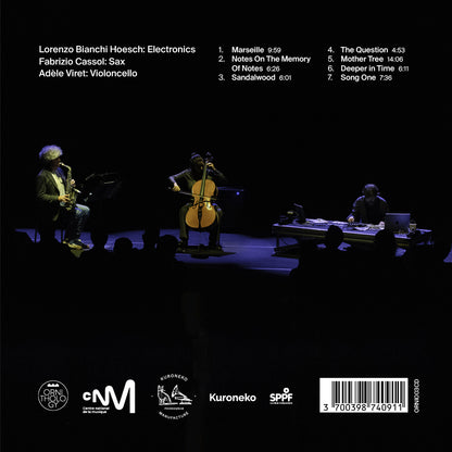 Lorenzo Bianchi Hoesch / Fabrizio Cassol / Adèle Vireth - Notes on the Memory of Notes [CD]