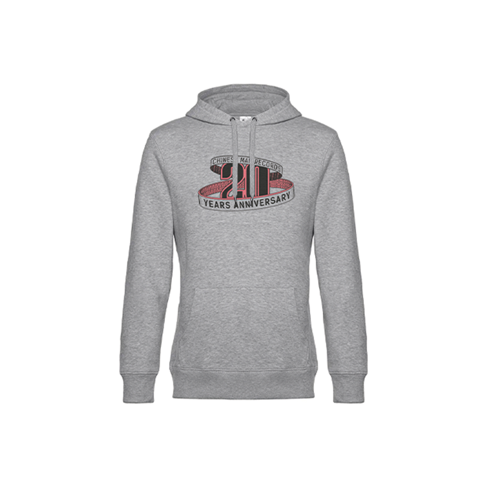 Hoodie - 20 Years Chinese Man Records Collection - Grey