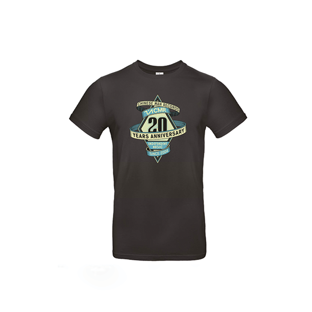 T-Shirt - 20 years Chinese Man Records Collection - Black