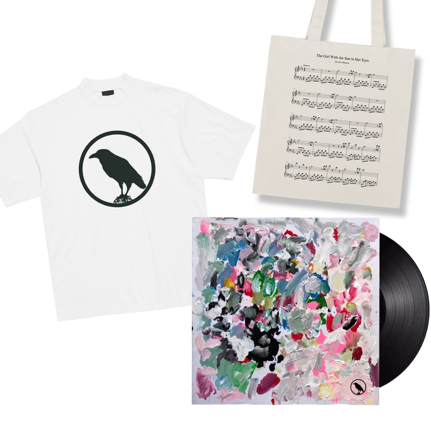 BUNDLE LP + White T-shirt + Totebag | Jay-Jay Johanson - Where's The Cat (Limited Edition)