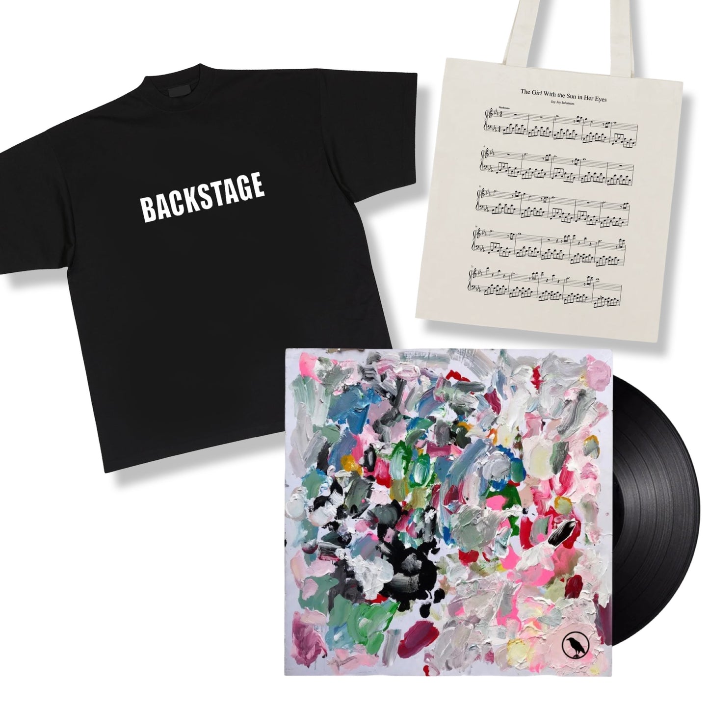 BUNDLE LP + Black T-shirt + Totebag | Jay-Jay Johanson - Where's The Cat (Limited Edition)