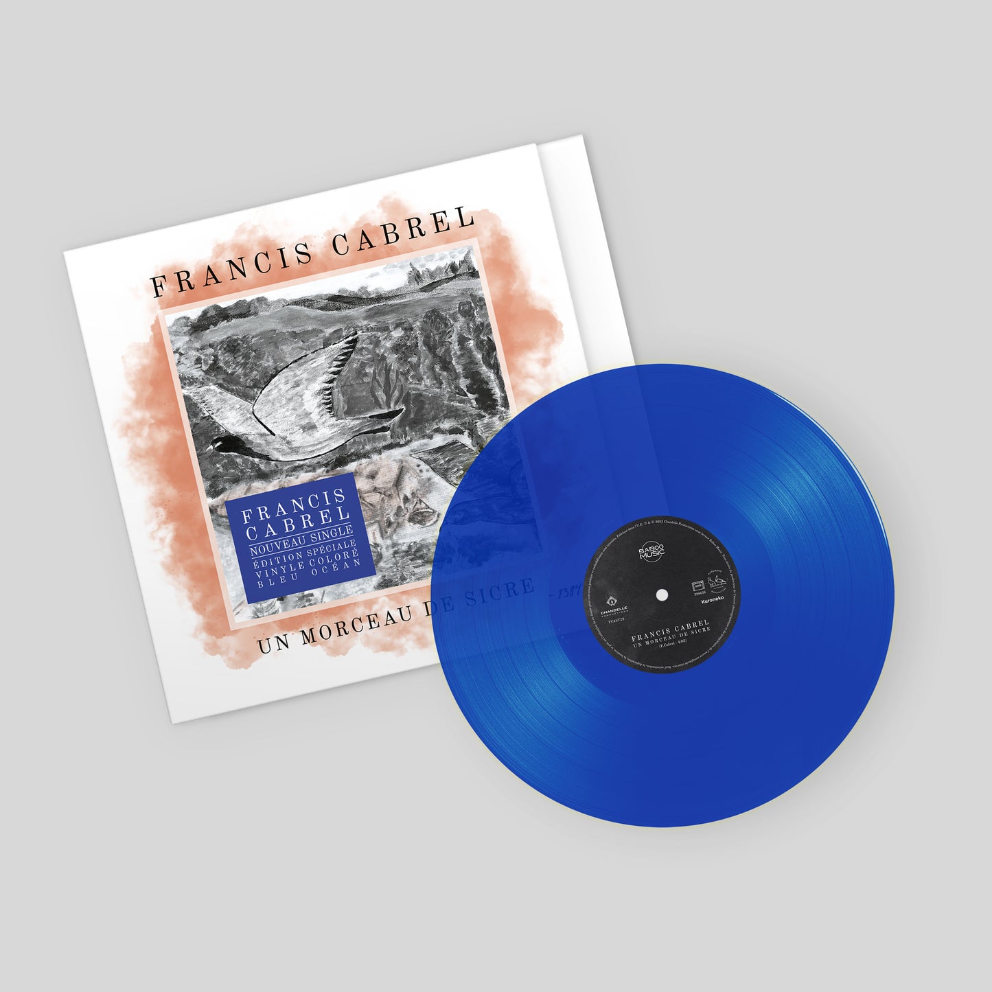 Vinyle 45 T [Edition Limitée Spéciale Vinyle bleu océan] | Francis Cabrel "Un Morceau de Sicre"