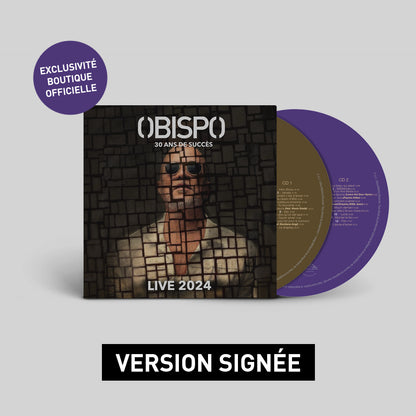 Pascal Obispo - 30 Ans de Succés Live 2024 [CD Signé]