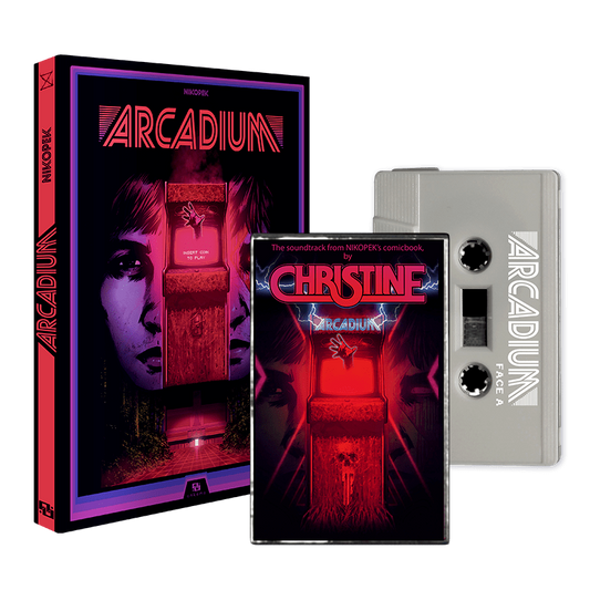PACK BD + K7 + stickers | BD "Arcadium" Nikopek + K7 BO Christine