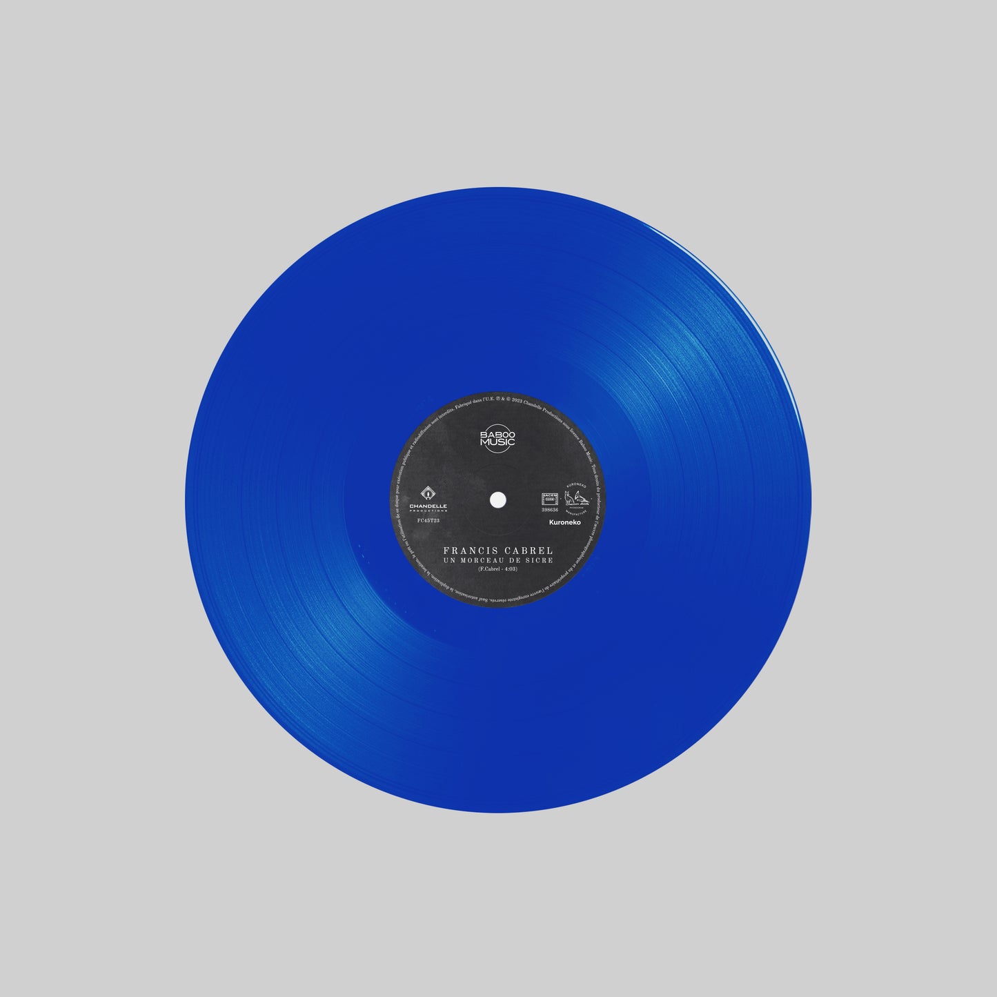 Vinyle 45 T [Edition Limitée Spéciale Vinyle bleu océan] | Francis Cabrel "Un Morceau de Sicre"