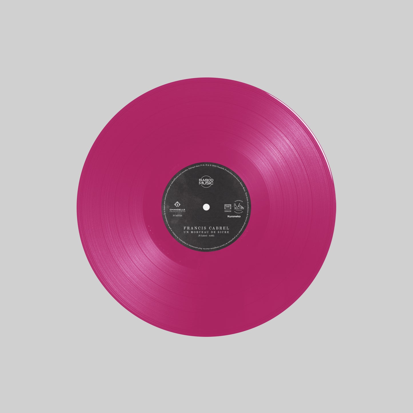 Vinyle 45 T [Edition Limitée Spéciale Vinyle rose brique] | Francis Cabrel "Un Morceau de Sicre"